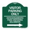 Signmission Bilingual Reserved Parking Visitor Parking Only Estacionamiento Para Visitantes, A-DES-GW-1818-24302 A-DES-GW-1818-24302 - alternate 1